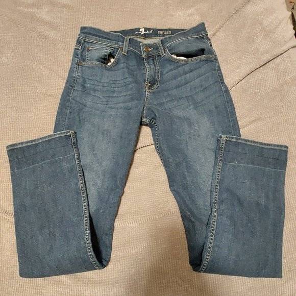 7 For All Mankind-Men's Carsen Fit Jeans Size 33 x 33 - Picture 1 of 5